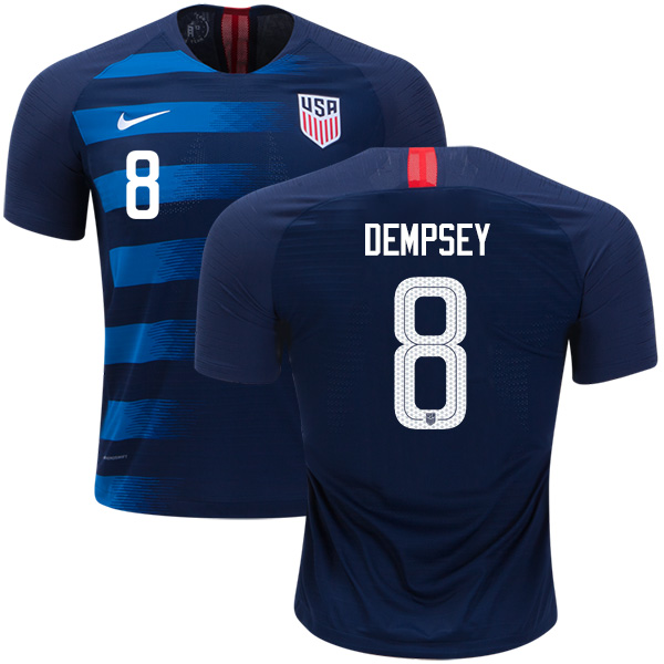 USA #8 Dempsey Away Kid Soccer Country Jersey
